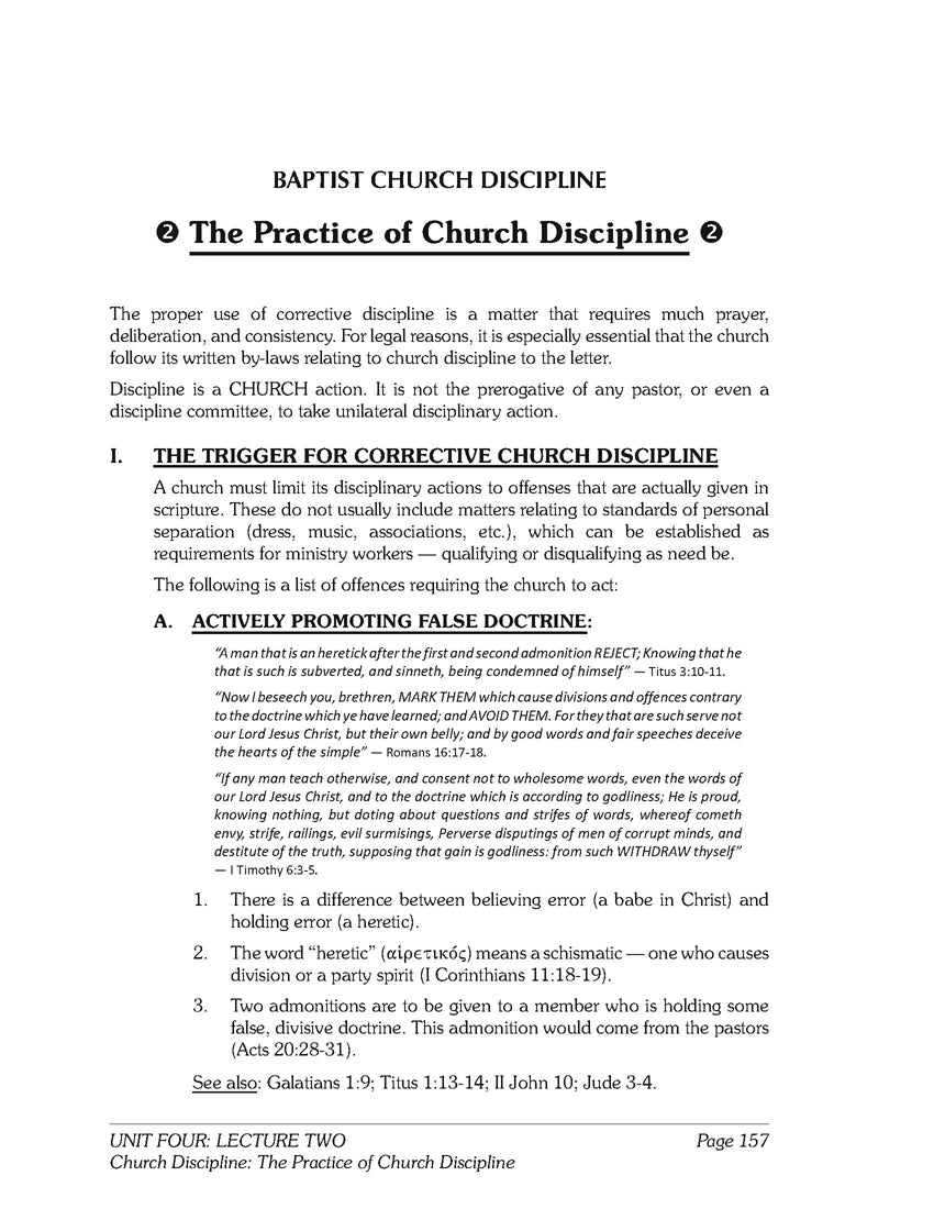Baptist Church Polity