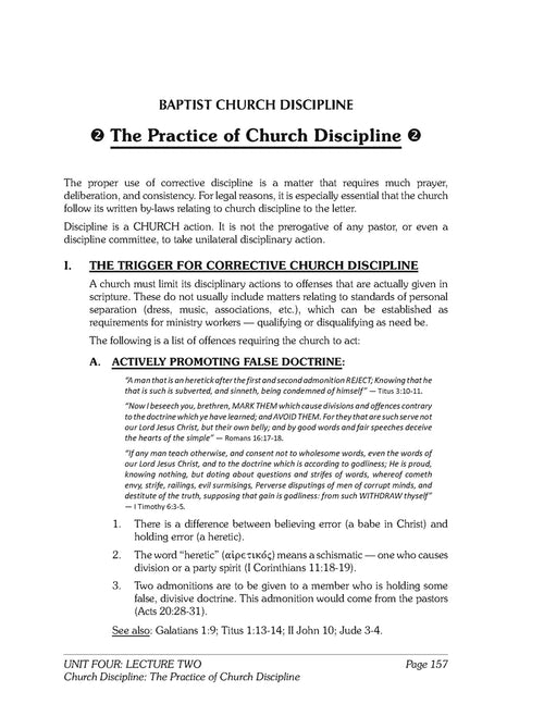 Baptist Church Polity