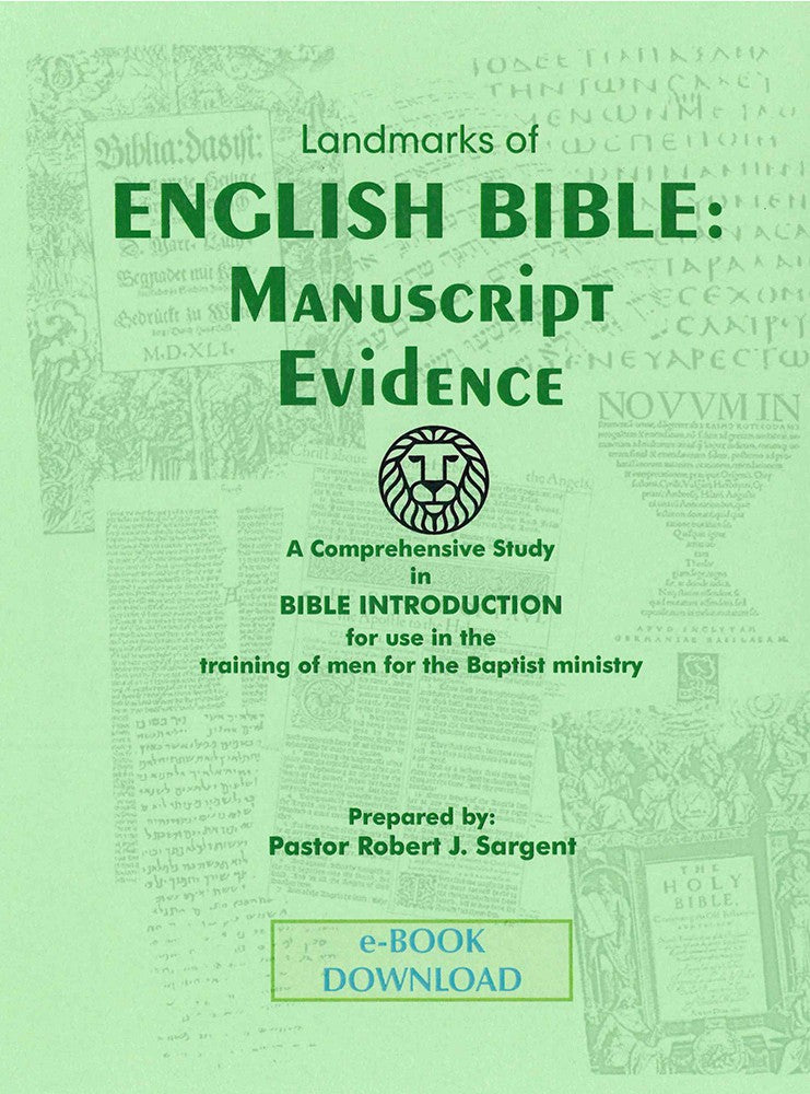 English Bible: Manuscript Evidence
