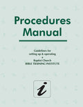 Bible Institute Procedures Manual