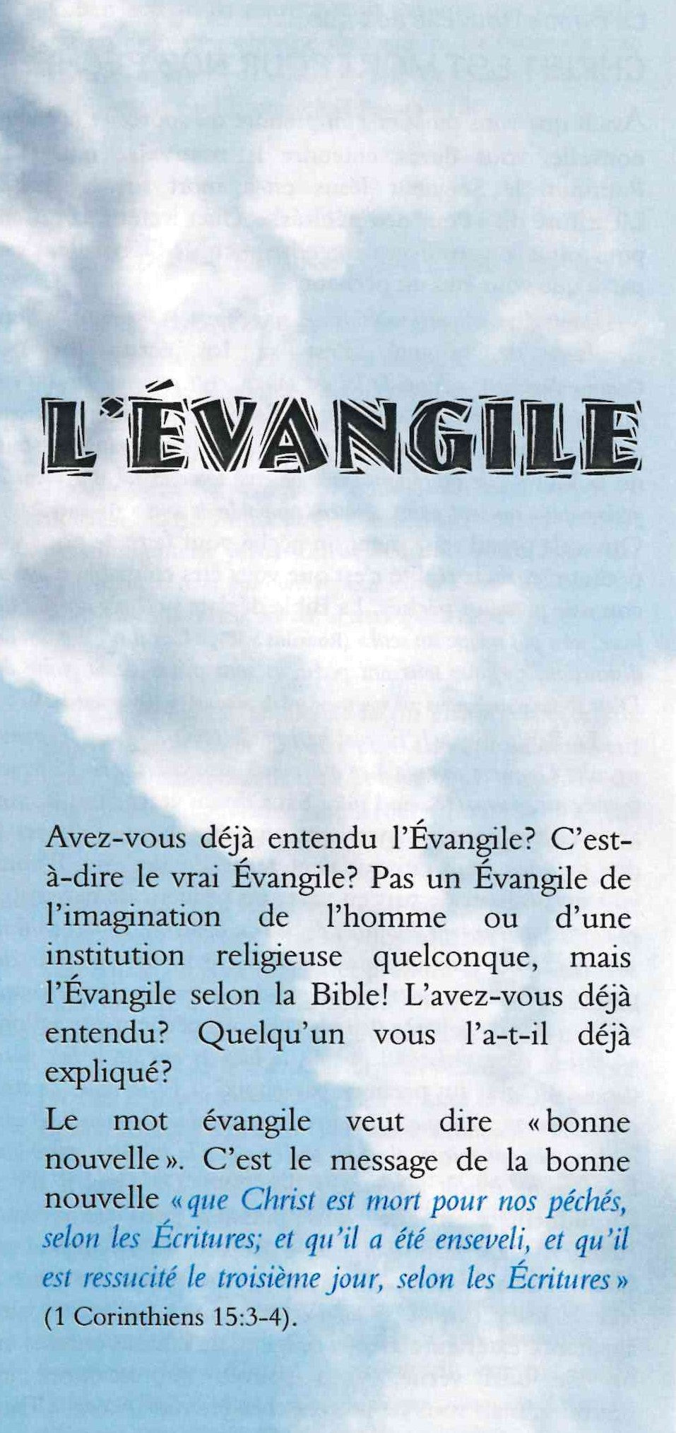L'Evangile (French)